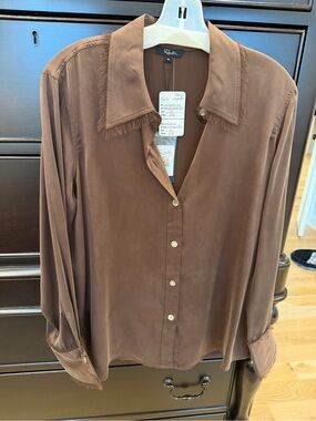Women's Rails Brown Button-Up Shirt